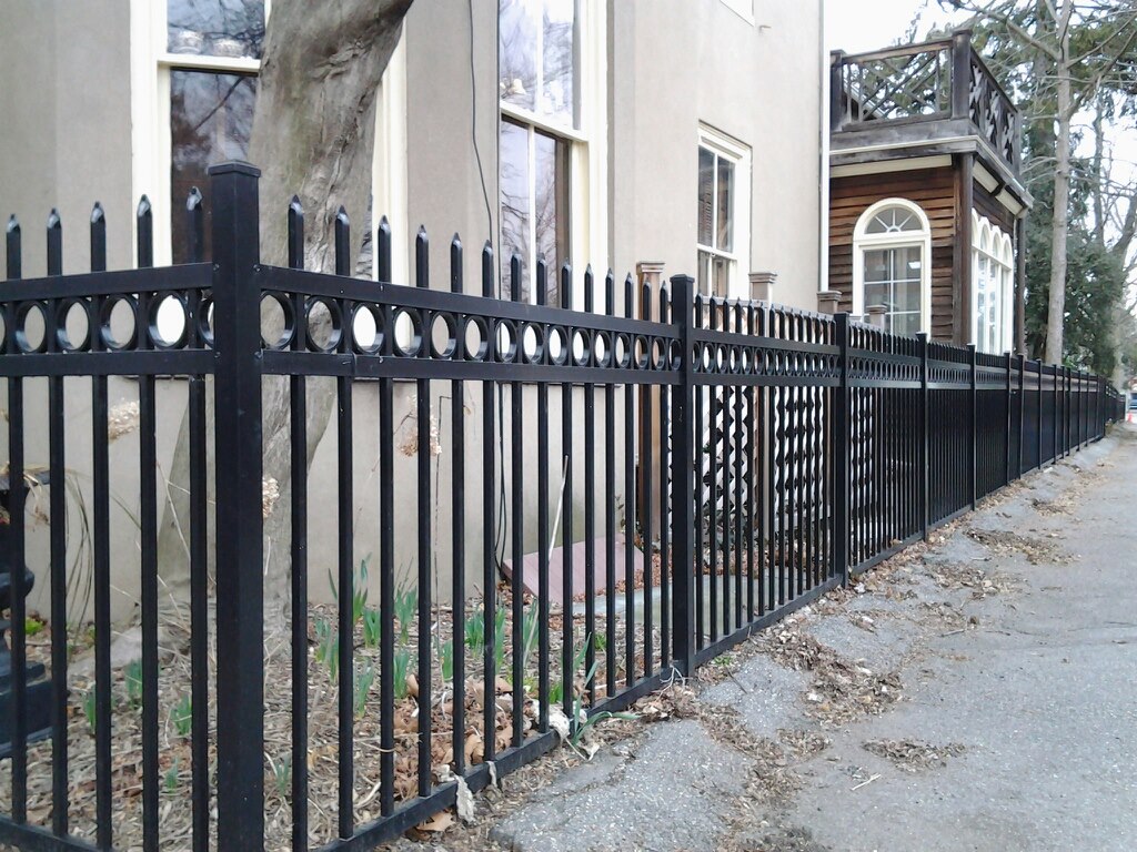black Aluminum fence south jersey